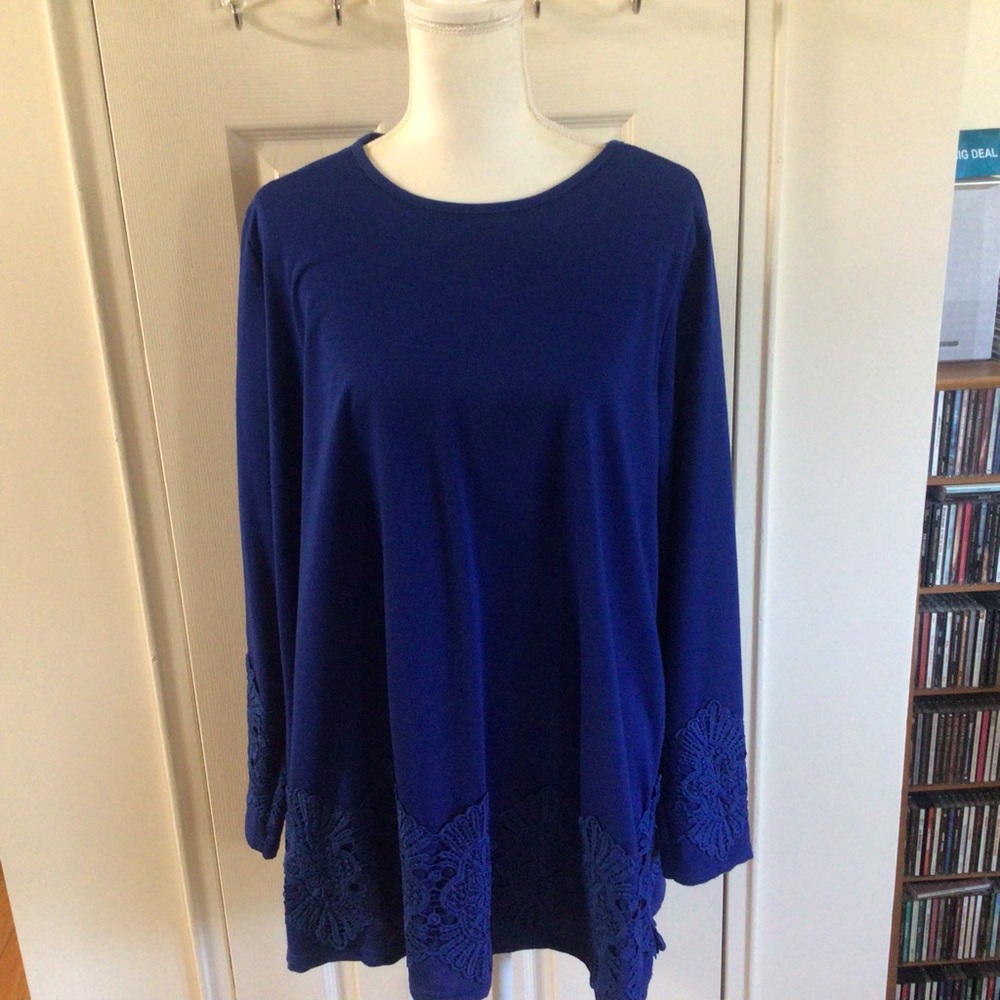 Zulily Large Sapphire Blue Tunic